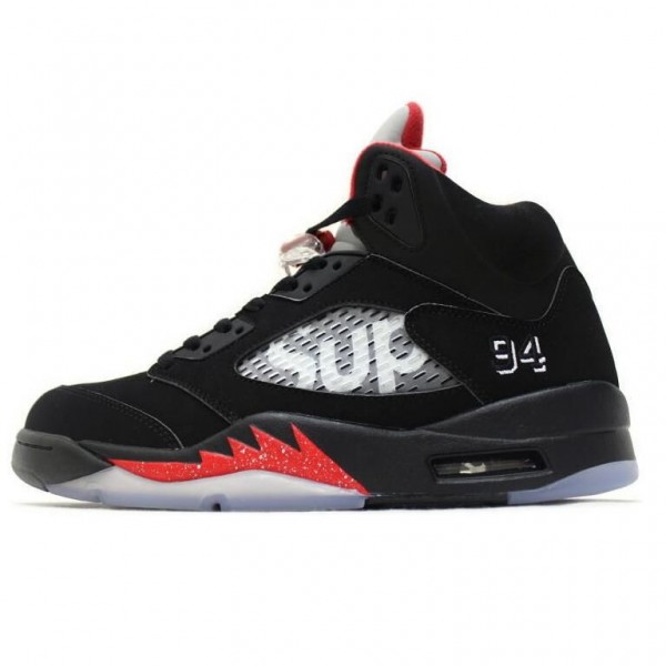 Supreme x Air Jordan 5 Black