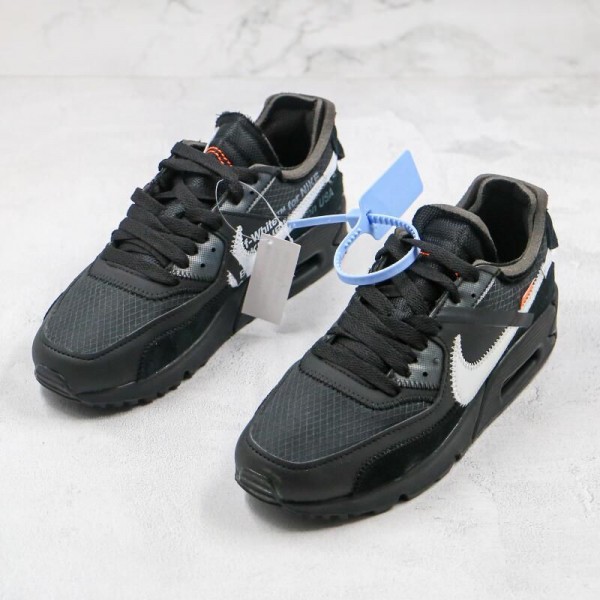 OW x Air Max 90 Black White