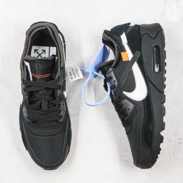 OW x Air Max 90 Black White