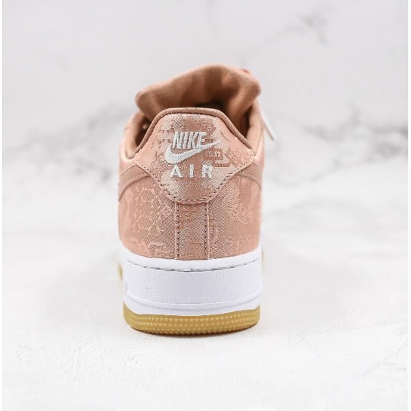 Air Force 1 x CLOT Rose Gold Silk