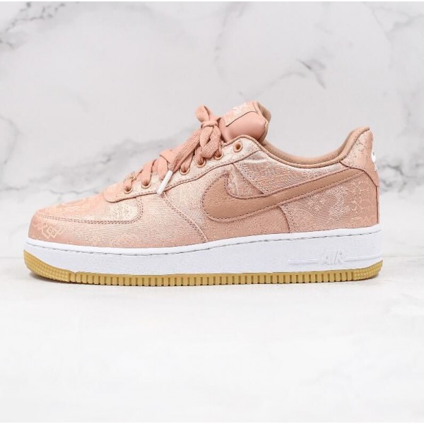 Air Force 1 x CLOT Rose Gold Silk