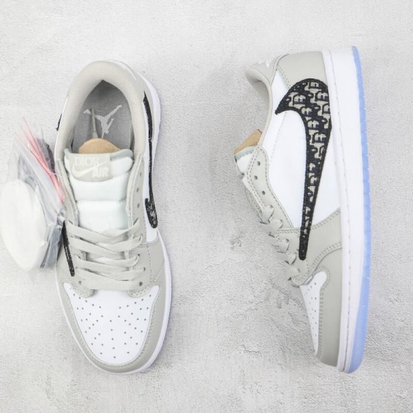 D**r x Air Jordan 1 Low Grey