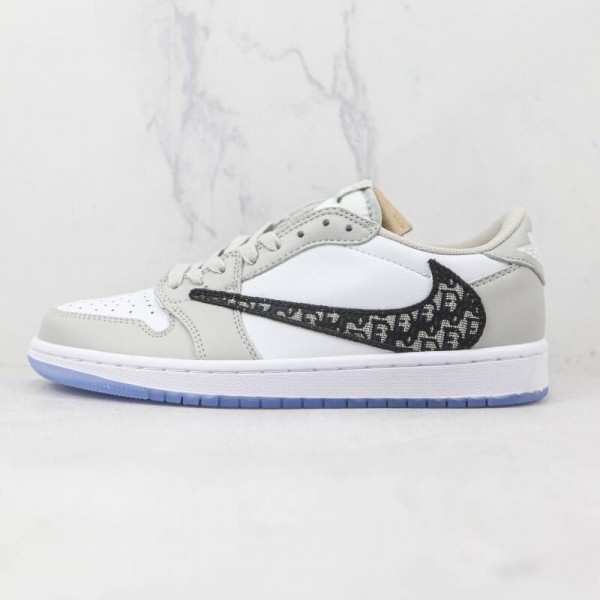 D**r x Air Jordan 1 Low Grey