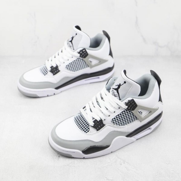 Air Jordan 4 White Gray