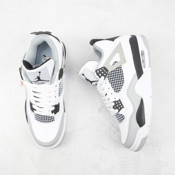 Air Jordan 4 White Gray