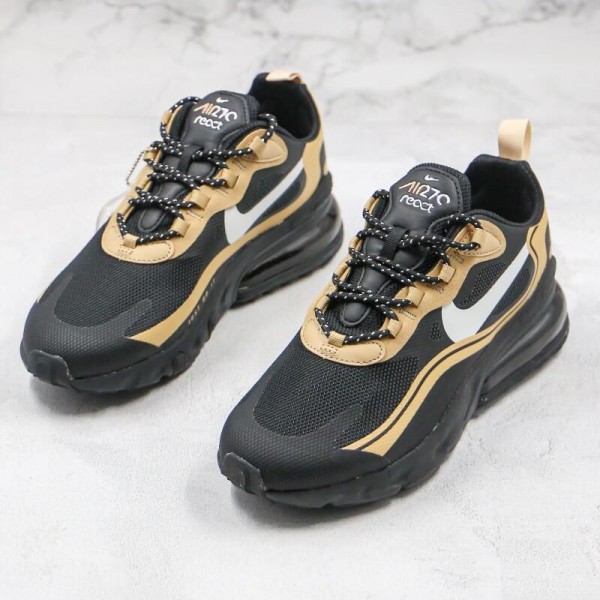 Air Max 270 React Black Gold