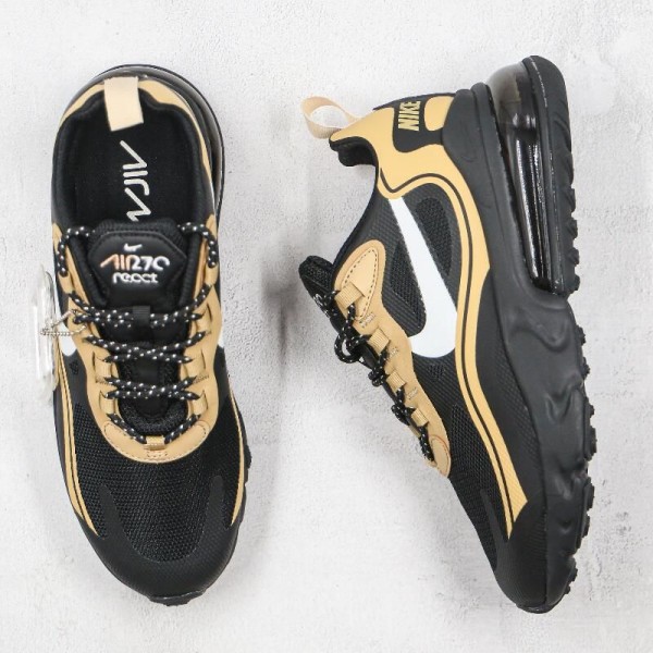 Air Max 270 React Black Gold