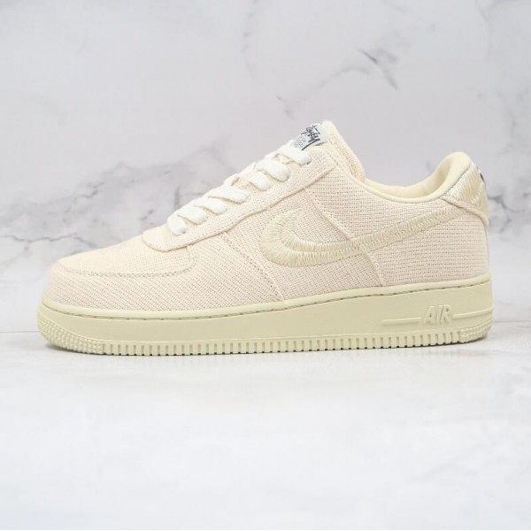 Stussy x Air Force 1 Low Fossil Stone