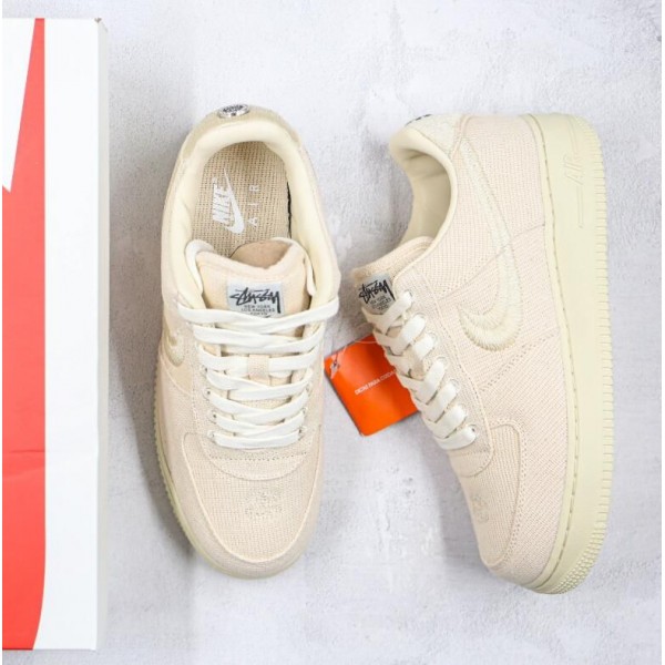 Stussy x Air Force 1 Low Fossil Stone