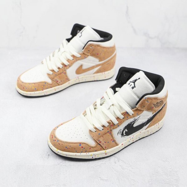 Air Jordan 1 Mid SE Brushstroke