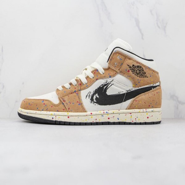 Air Jordan 1 Mid SE Brushstroke