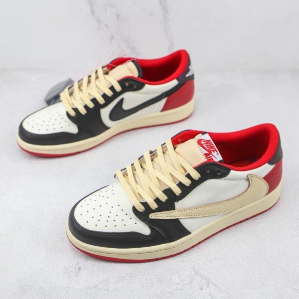 Travis Scott x Air Jordan 1 Low White Red