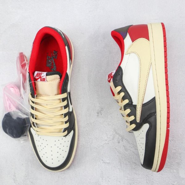 Travis Scott x Air Jordan 1 Low White Red