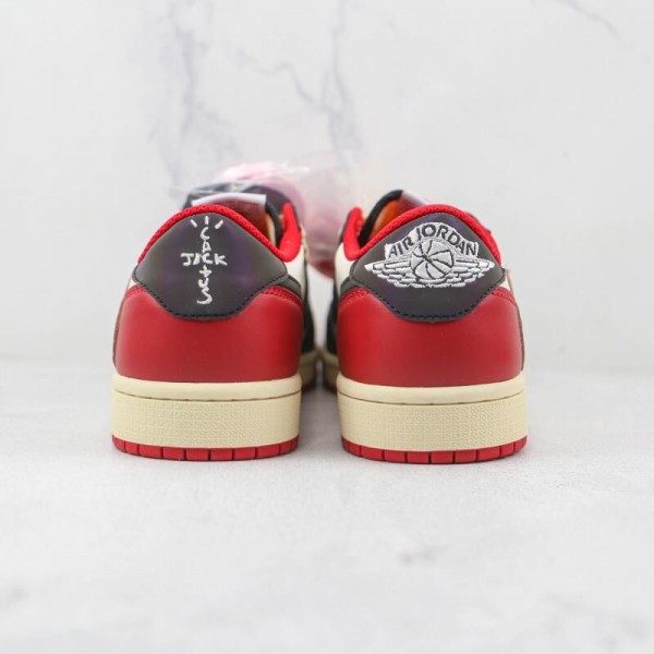 Travis Scott x Air Jordan 1 Low White Red