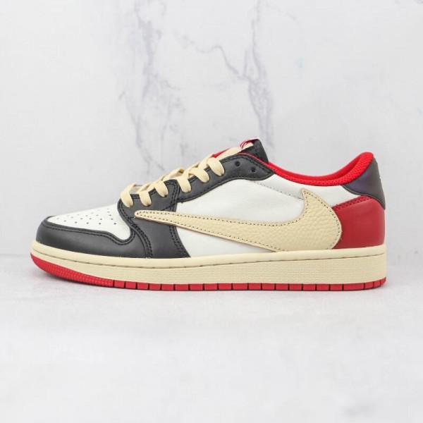 Travis Scott x Air Jordan 1 Low White Red