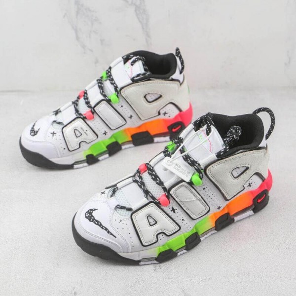 Air More Uptempo 96 White Rainbow