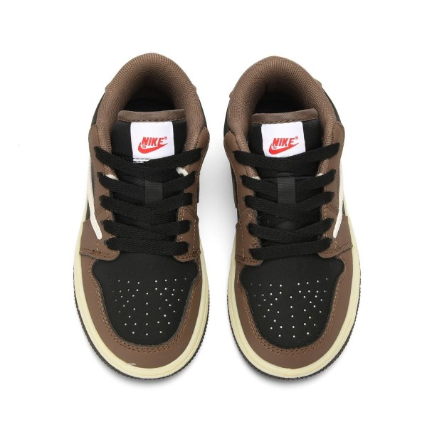 Kids Jordan 1 Low Brown