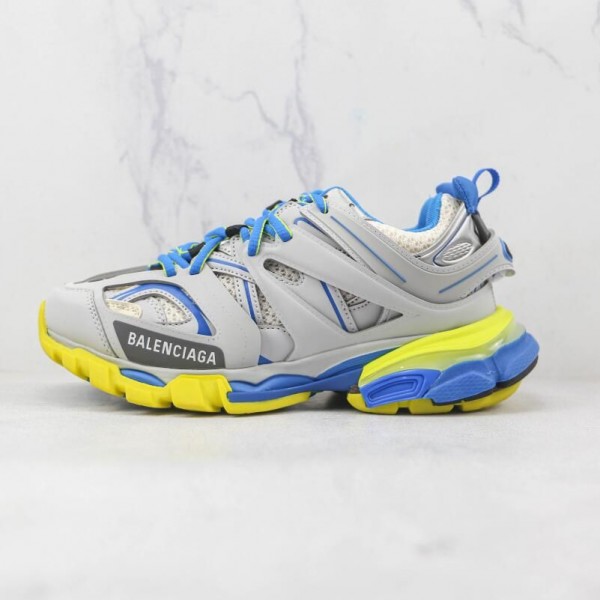 Balenciaga Track Trainers Grey Blue