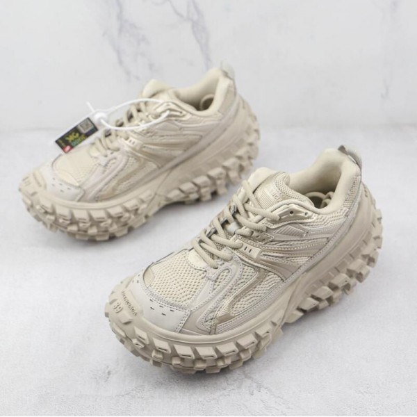 Balenciaga Defender Rubber Platform Beige