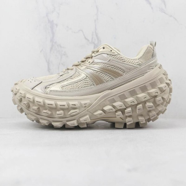 Balenciaga Defender Rubber Platform Beige