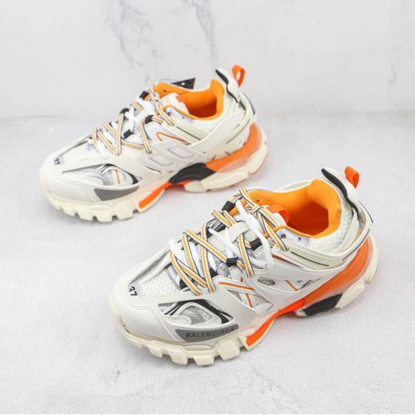 Balenciaga Track Trainers White Orange