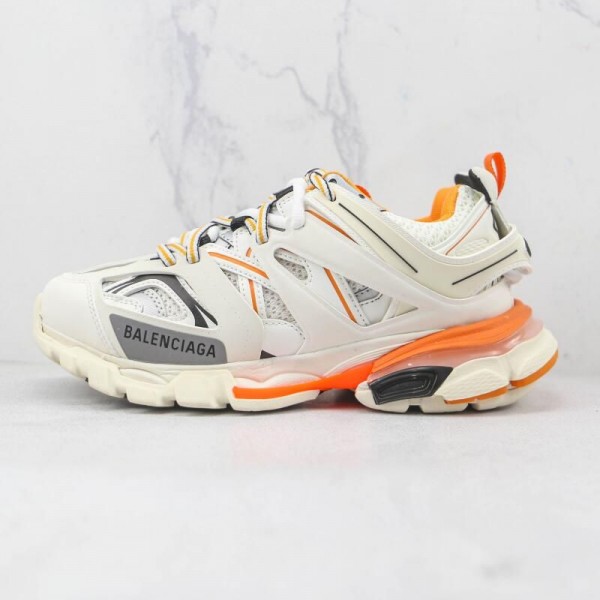 Balenciaga Track Trainers White Orange