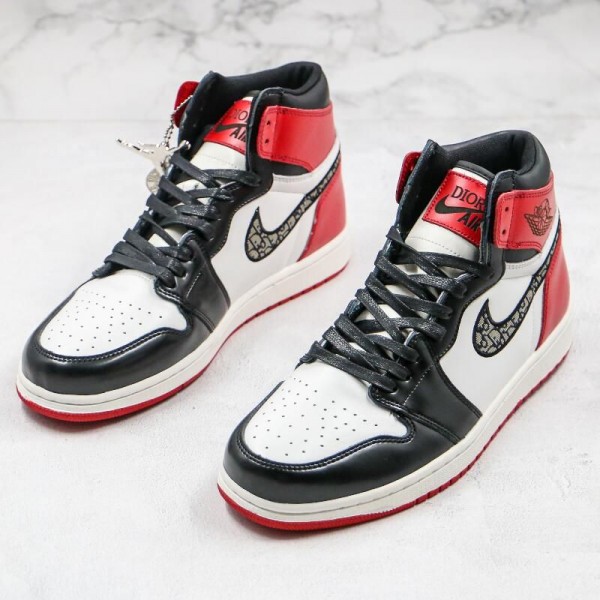 D**r x Air Jordan 1 High Black Red