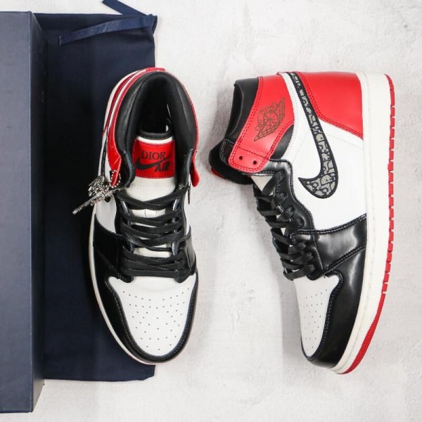 D**r x Air Jordan 1 High Black Red