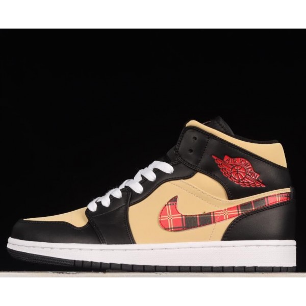 Air Jordan 1 Mid Tartan Swoosh