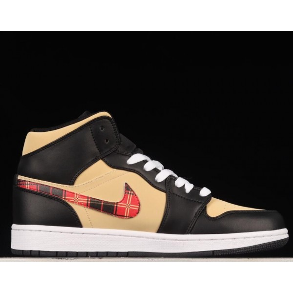 Air Jordan 1 Mid Tartan Swoosh