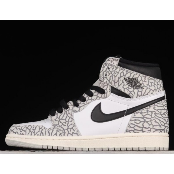 Air Jordan 1 High OG White Cement