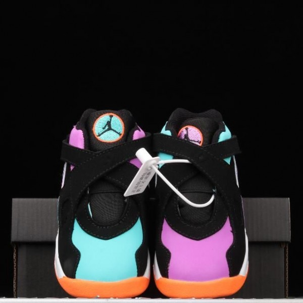 Kids Jordan 8 Turquoise