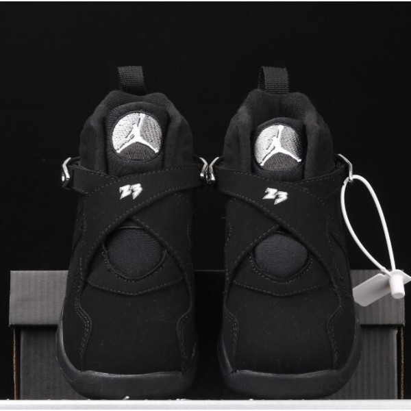 Kids Jordan 8 Black