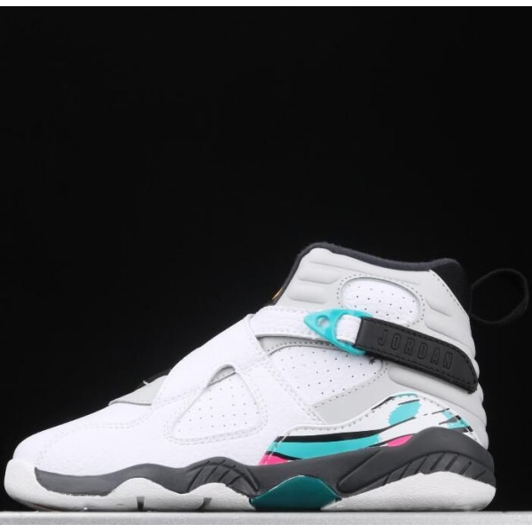 Kids Jordan 8 White