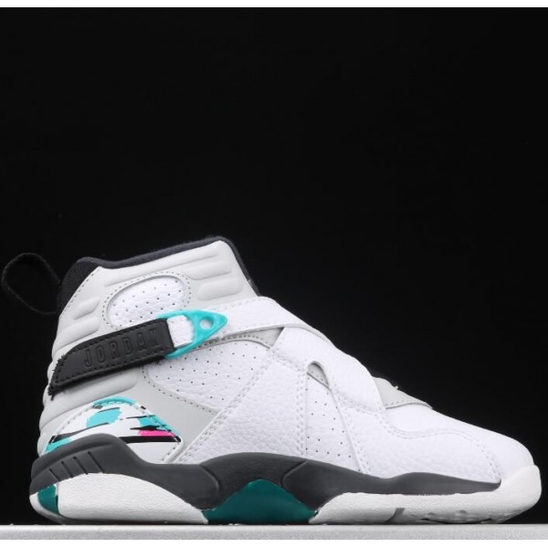 Kids Jordan 8 White