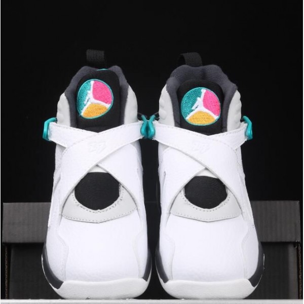 Kids Jordan 8 White