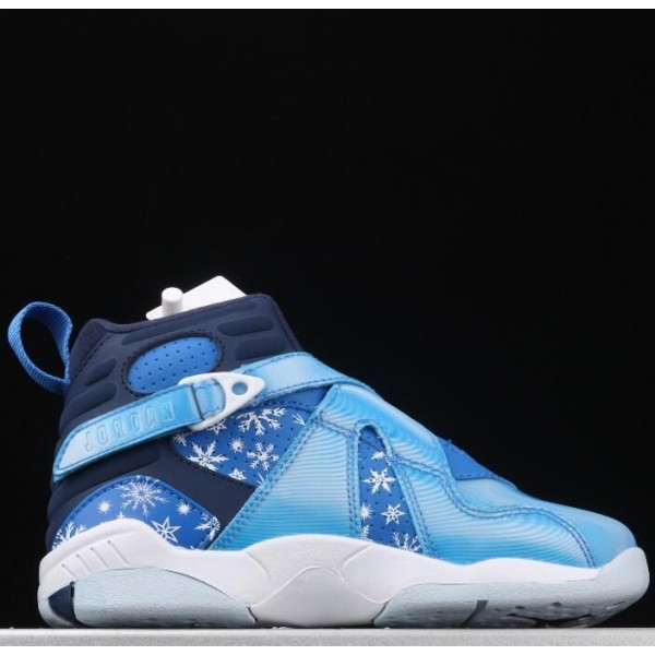 Kids Jordan 8 Blue