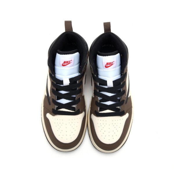 Kids Jordan 1 High Brown