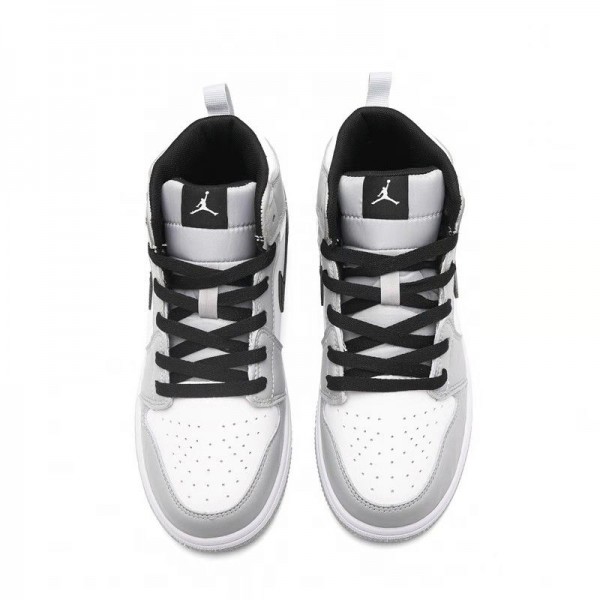 Kids Jordan 1 High Grey White