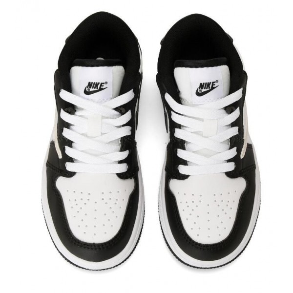Kids Jordan 1 Low Black White