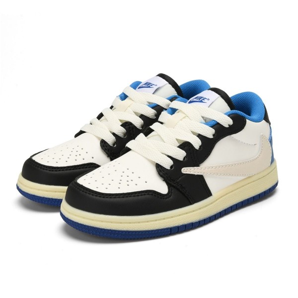 Kids Jordan 1 Low Blue White