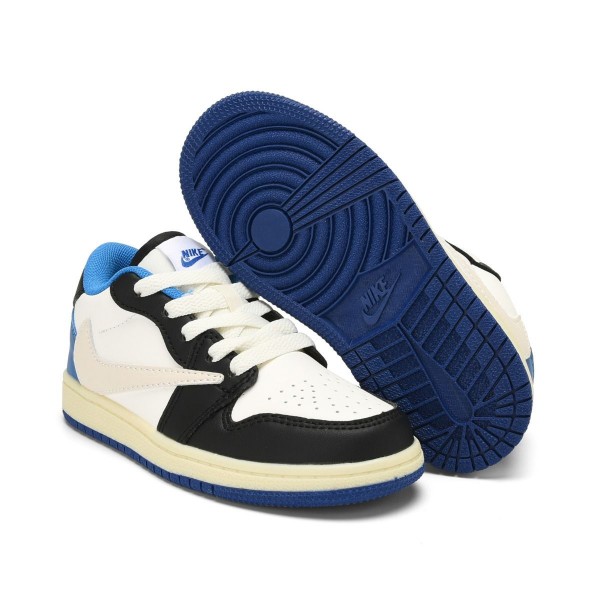 Kids Jordan 1 Low Blue White