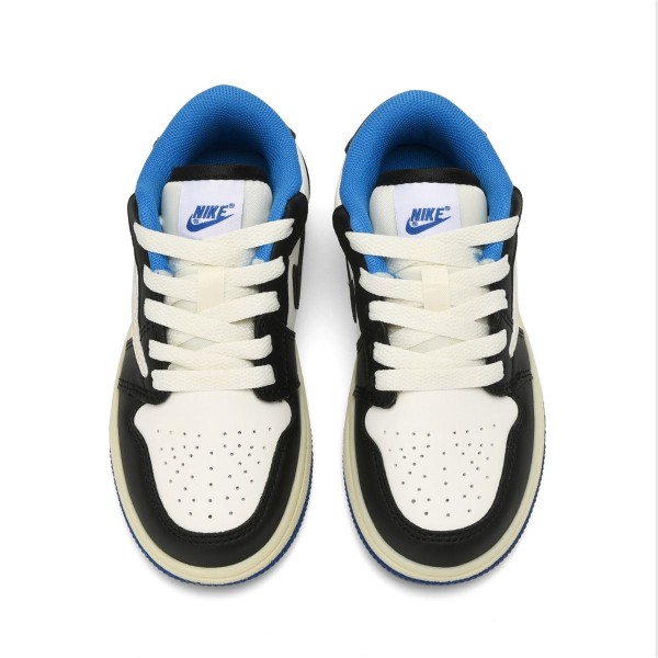 Kids Jordan 1 Low Blue White