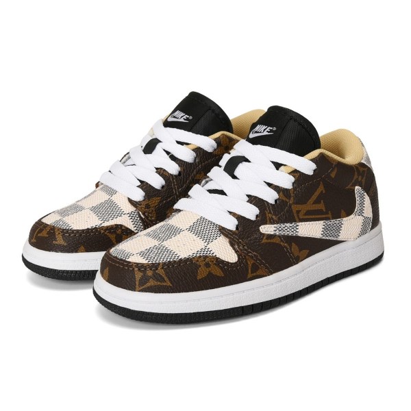 Kids Jordan 1 Low Brown Lxv