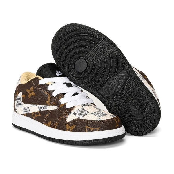 Kids Jordan 1 Low Brown Lxv