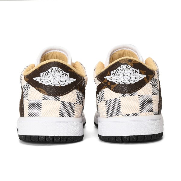 Kids Jordan 1 Low Brown White Lxv