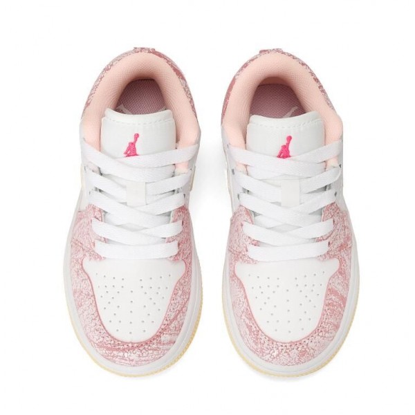 Kids Jordan 1 Low Light Pink