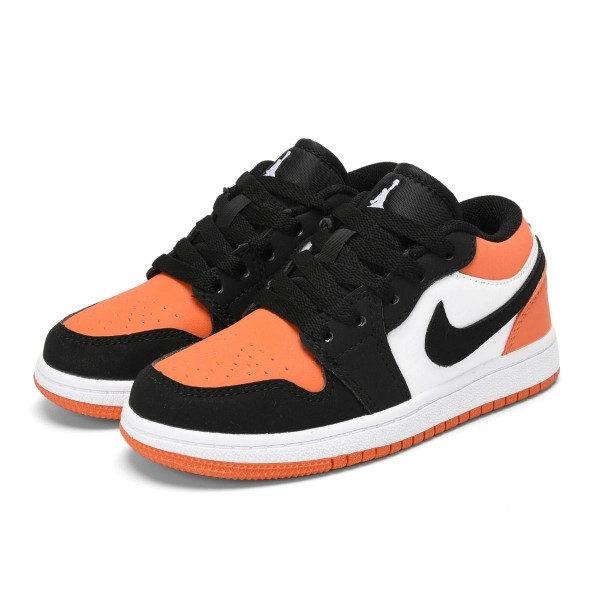 Kids Jordan 1 Low Orange
