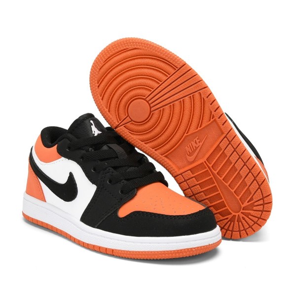 Kids Jordan 1 Low Orange
