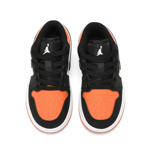 Kids Jordan 1 Low Orange